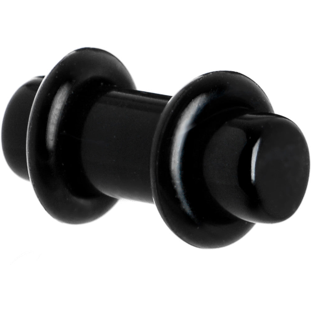 4 Gauge Black Acrylic Plug
