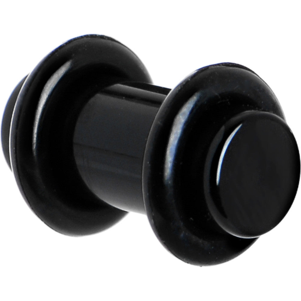 2G Black Acrylic Plug