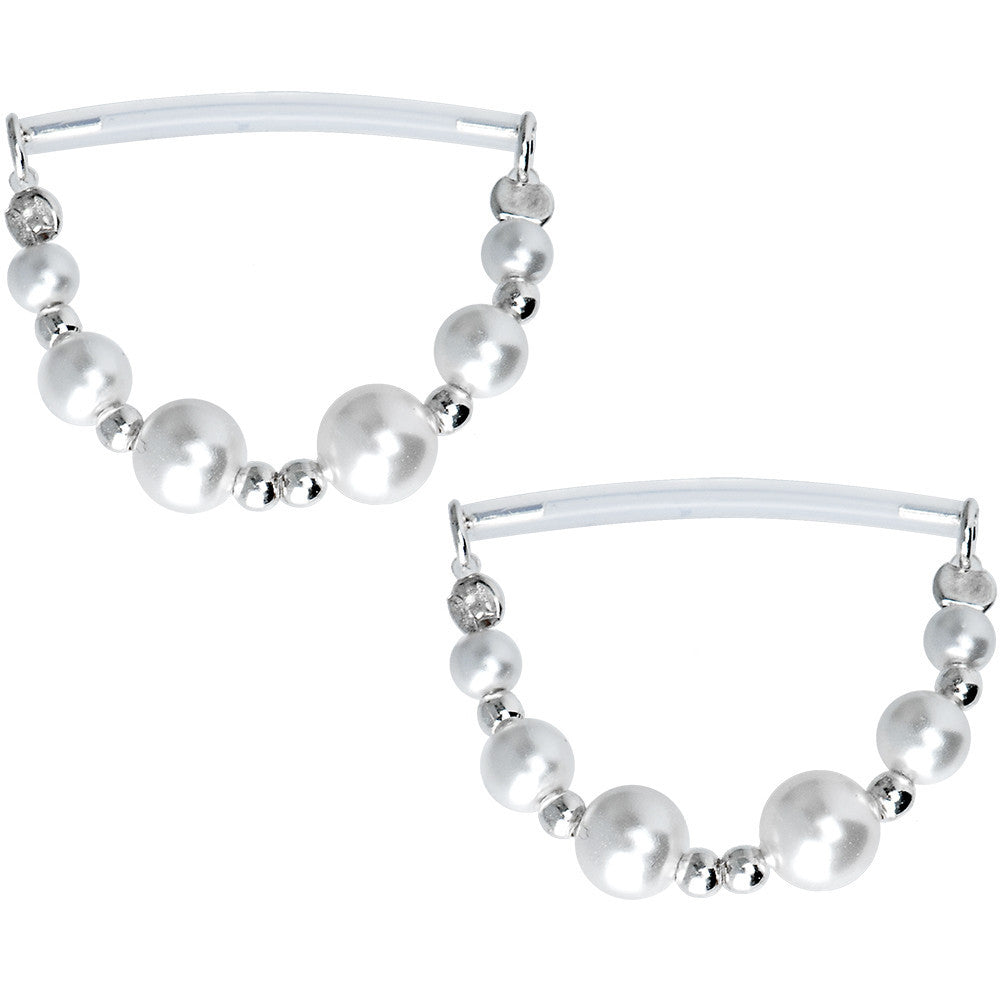 Faux Pearl Invisible Bioplast Nipple Shield Set