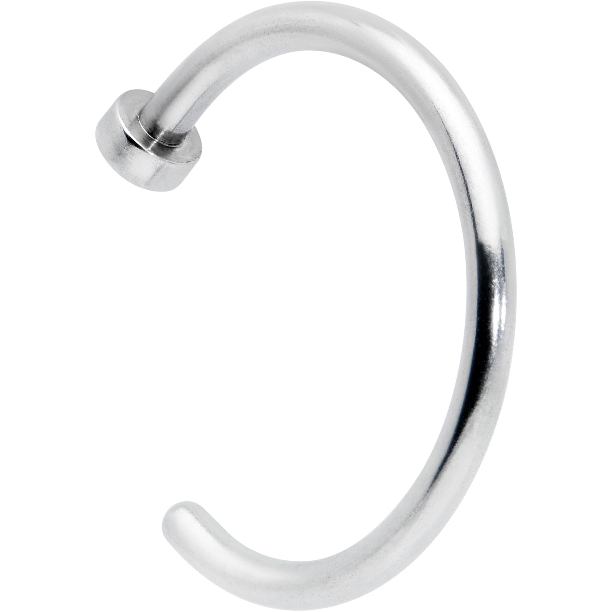 18G Stainless Steel Nose Hoop - 3/8
