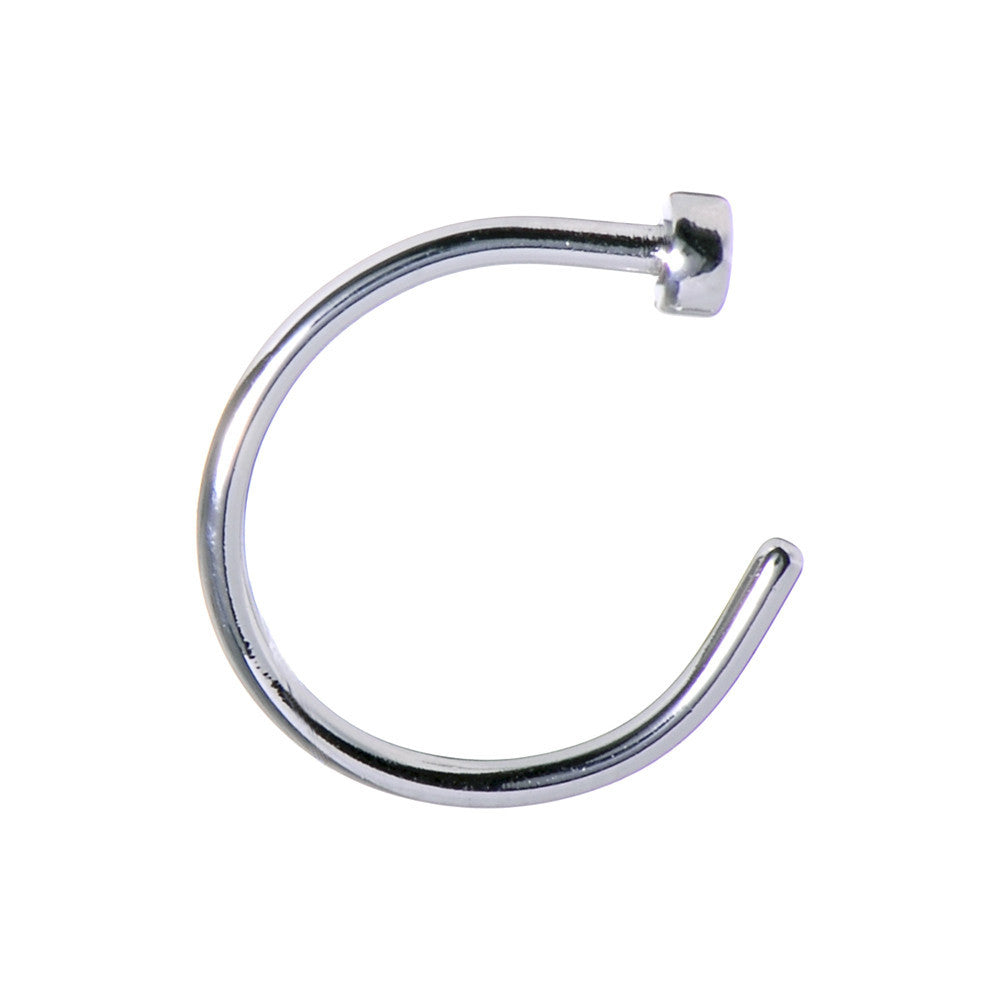 20G 3/8 Stainless Steel Nose Hoop