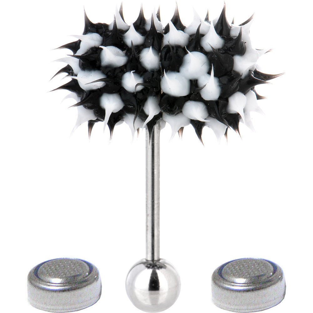 Black-White THRASHER LIX Vibrating Tongue Ring Black-White THRASHER LIX Vibrating Tongue Ring