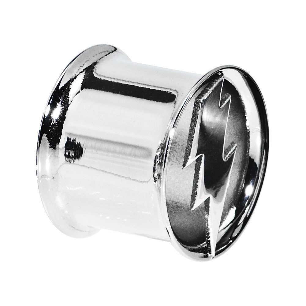 9/16 Stainless Steel Double Flare Lightning Bolt Tunnel