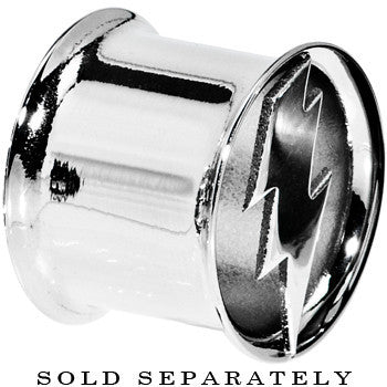 9/16 Stainless Steel Double Flare Lightning Bolt Tunnel