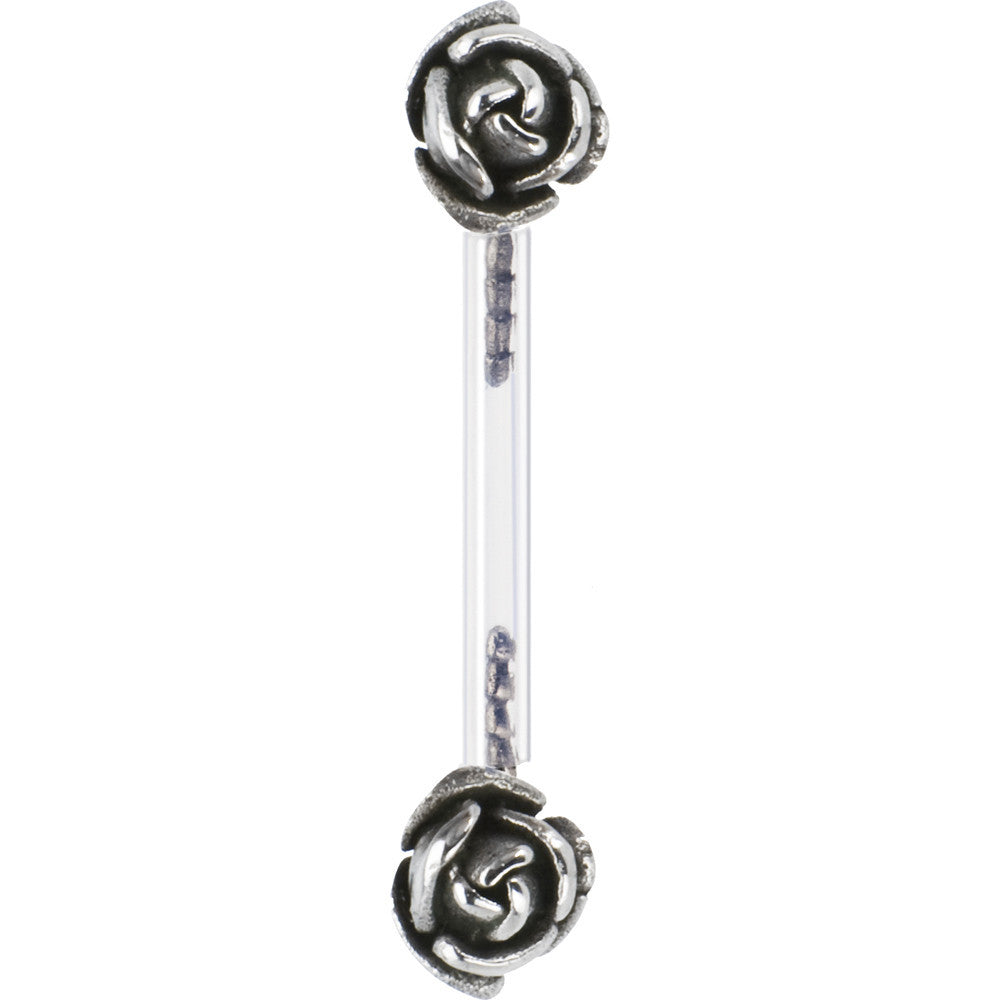 Stainless Steel Rose Flower Bioplast Intimate Piercing