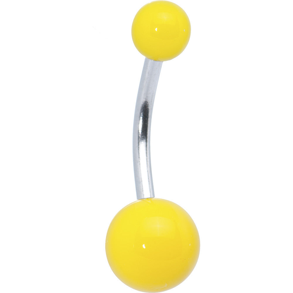 Yellow Neon Belly Ring
