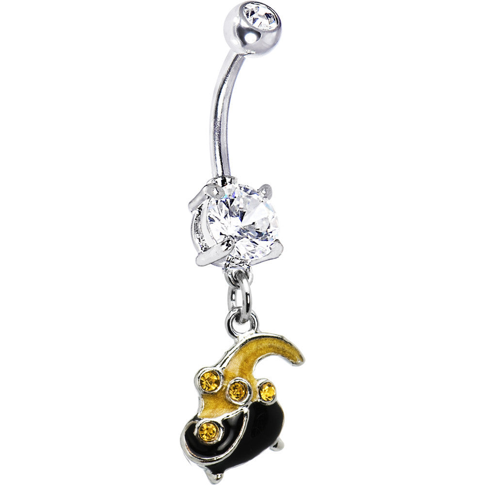 Gem Pot of Gold Belly Ring