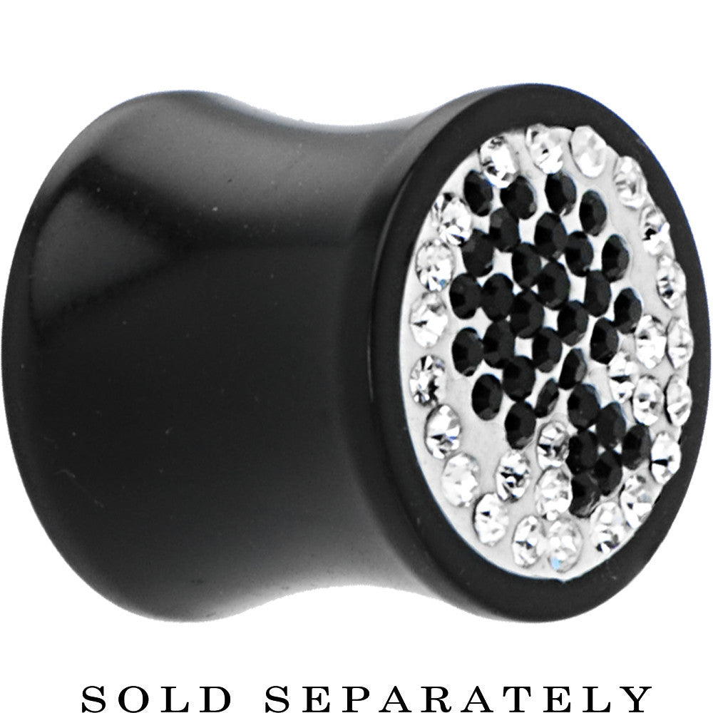 1/2G Crystal Black Spade Saddle Plug