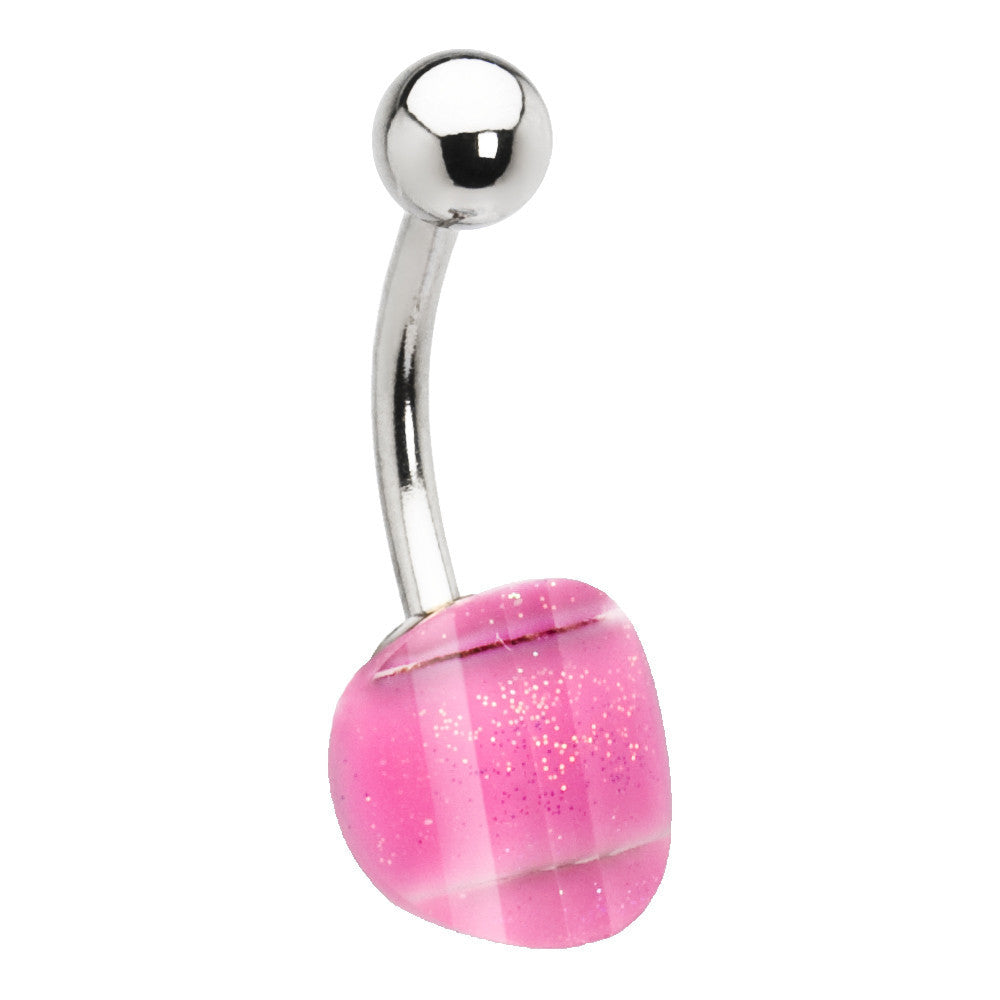 Pink Stardust Belly Ring