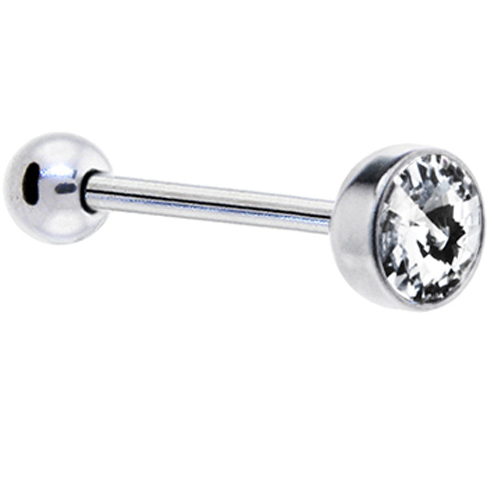 Crystal 7mm Crystal Barbell Tongue Ring