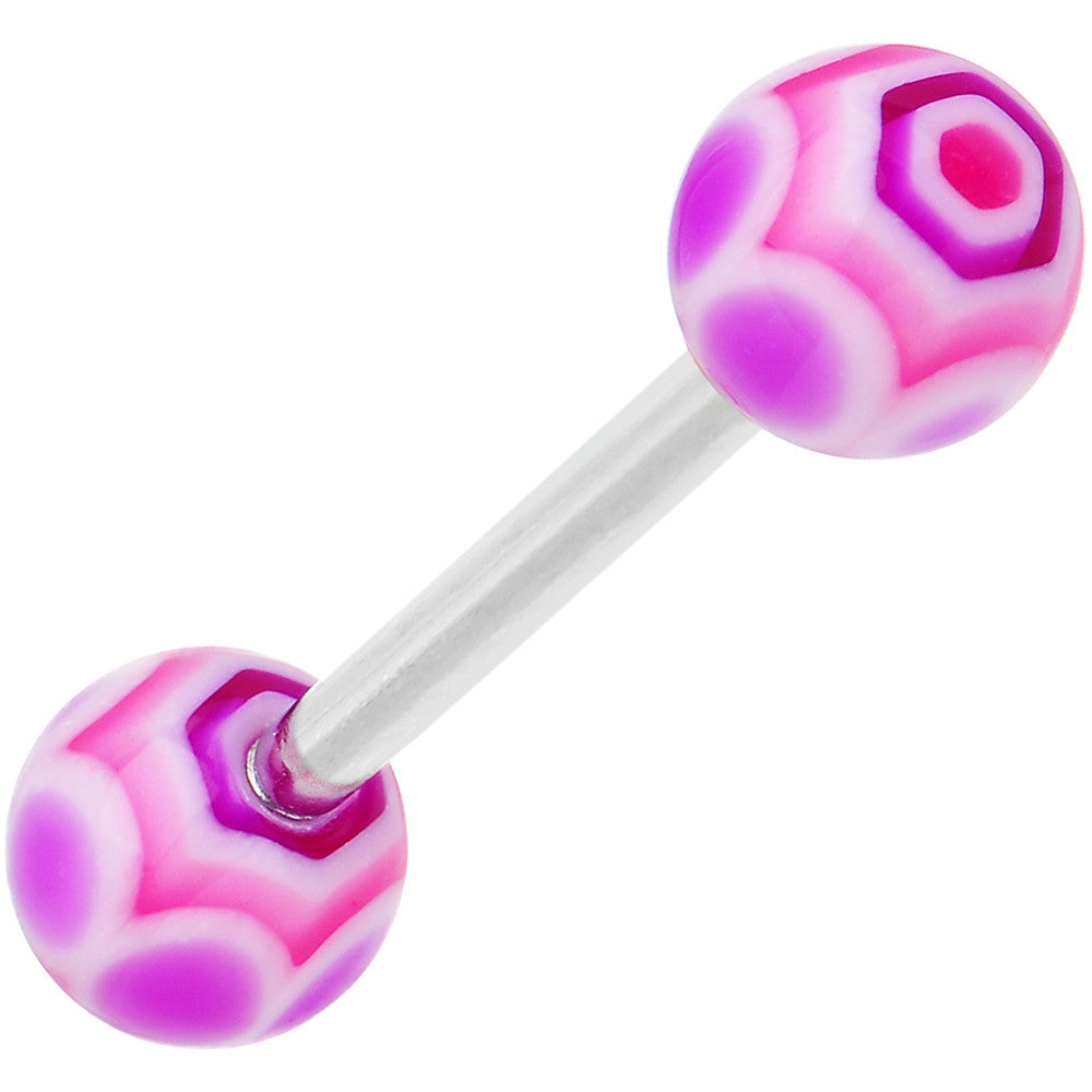 Purple Pink MARRACAS Barbell Tongue Ring