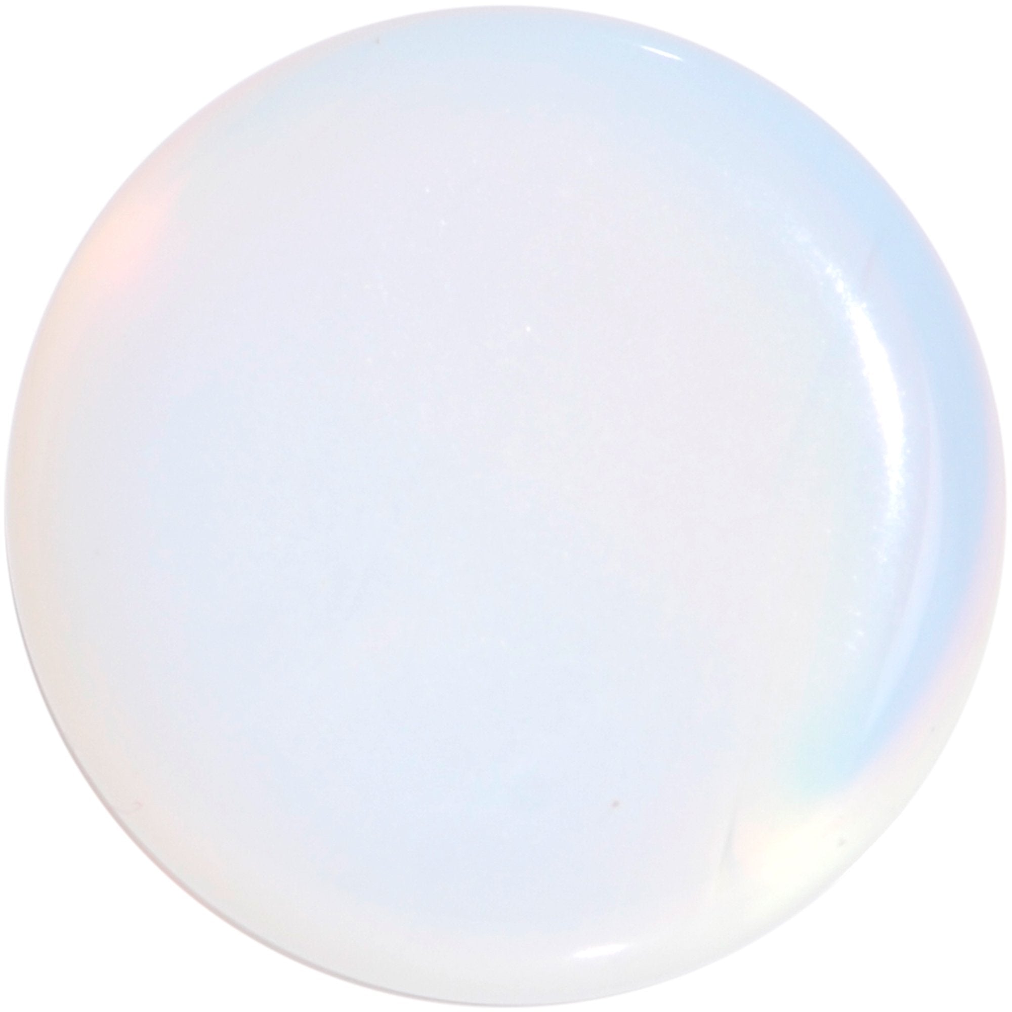 00G Natural Opalite Stone Saddle Plug Set