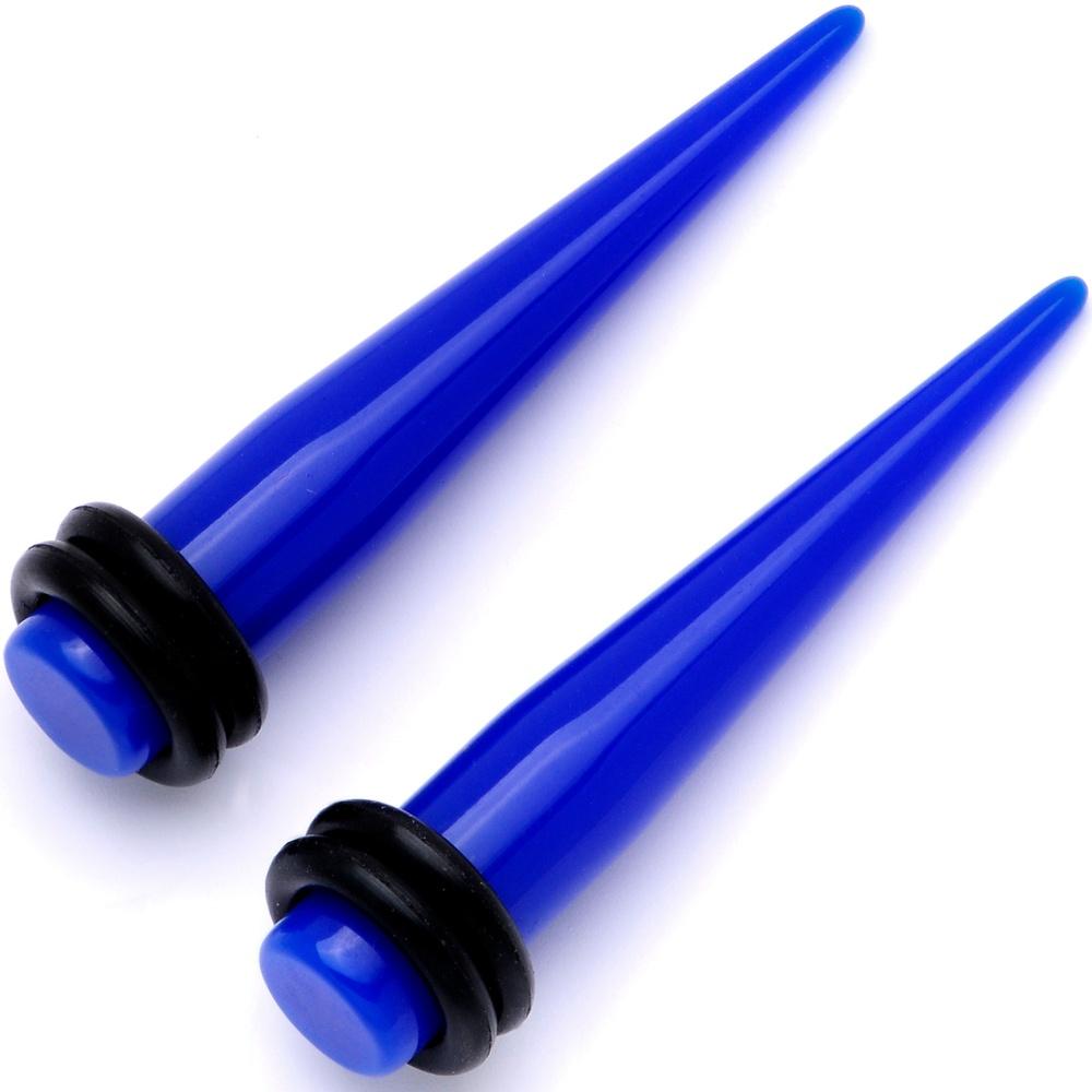 2G Dark Blue Acrylic Taper Set
