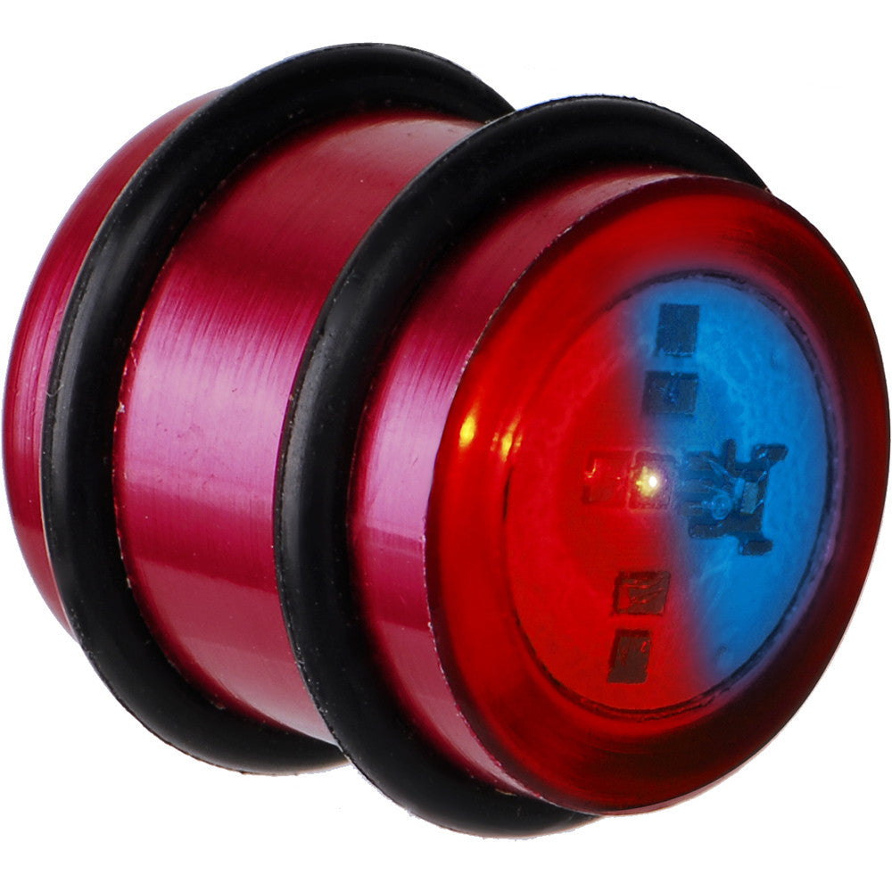 16mm Red Anodized Titanium Blinking Plug
