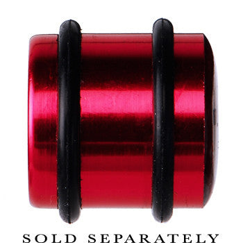 16mm Red Anodized Titanium Blinking Plug