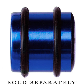 16mm Blue Anodized Titanium Blinking Plug