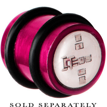 14mm Hot Pink Anodized Titanium Blinking Plug