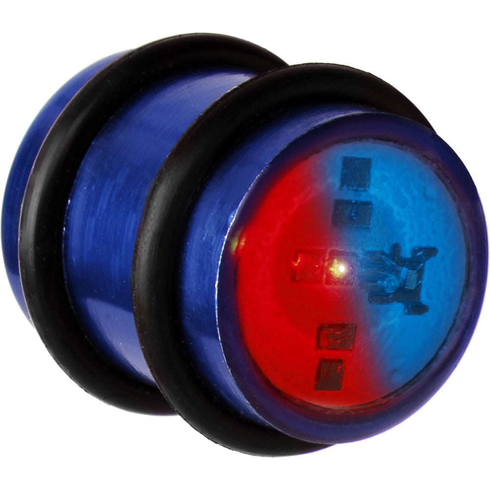 14mm Blue Anodized Titanium Blinking Plug