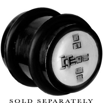 14mm Black Anodized Titanium Blinking Plug