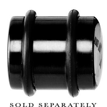 14mm Black Anodized Titanium Blinking Plug