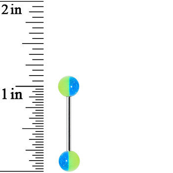 Funky GLOW in the DARK Barbell Tongue Ring