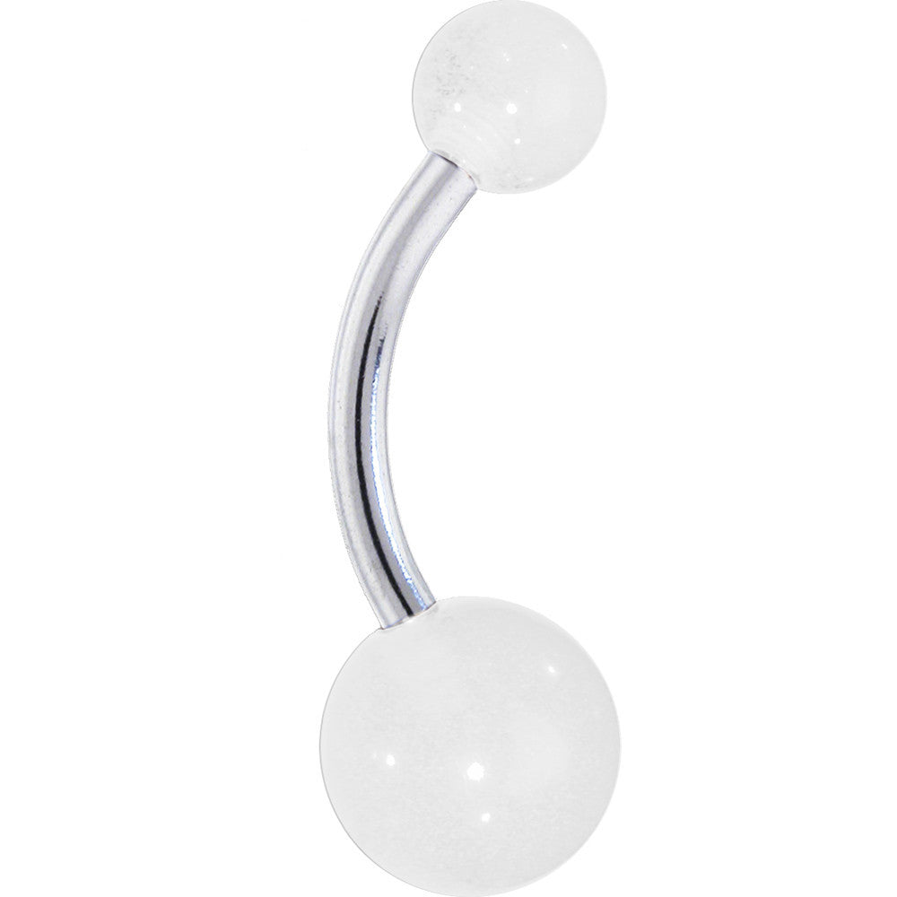 Glacier GLOW in the DARK Belly Button Ring