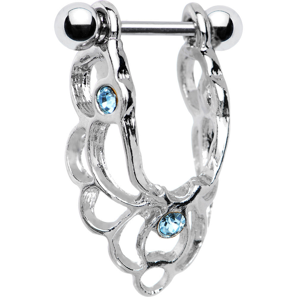 Aqua Gem Elegant Cartilage Earring