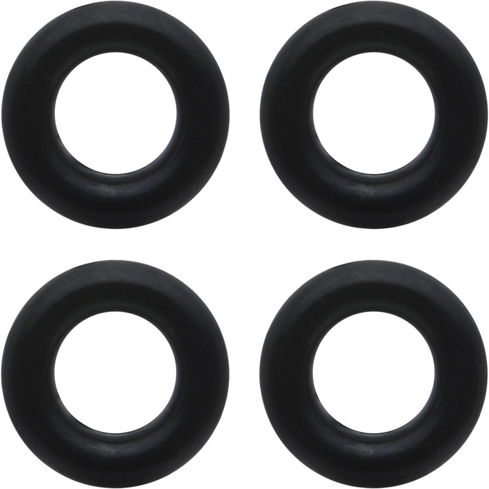 6 Gauge Black Rubber O-Ring 4-Pack