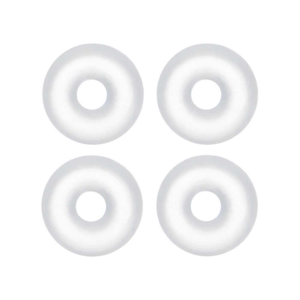14 Gauge Clear Rubber O-Ring 4-Pack