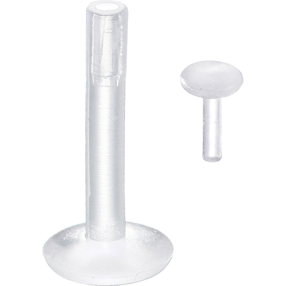 14G 3/8 3mm Bioplast Push-In Top Retainer