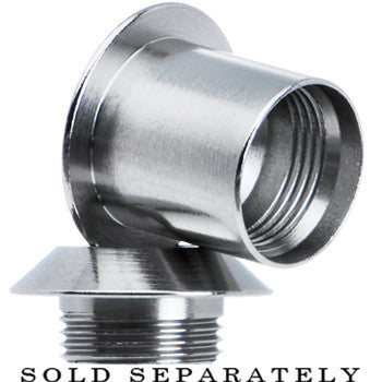 0G Stainless Steel Screw Fit Tunnel Plug Set