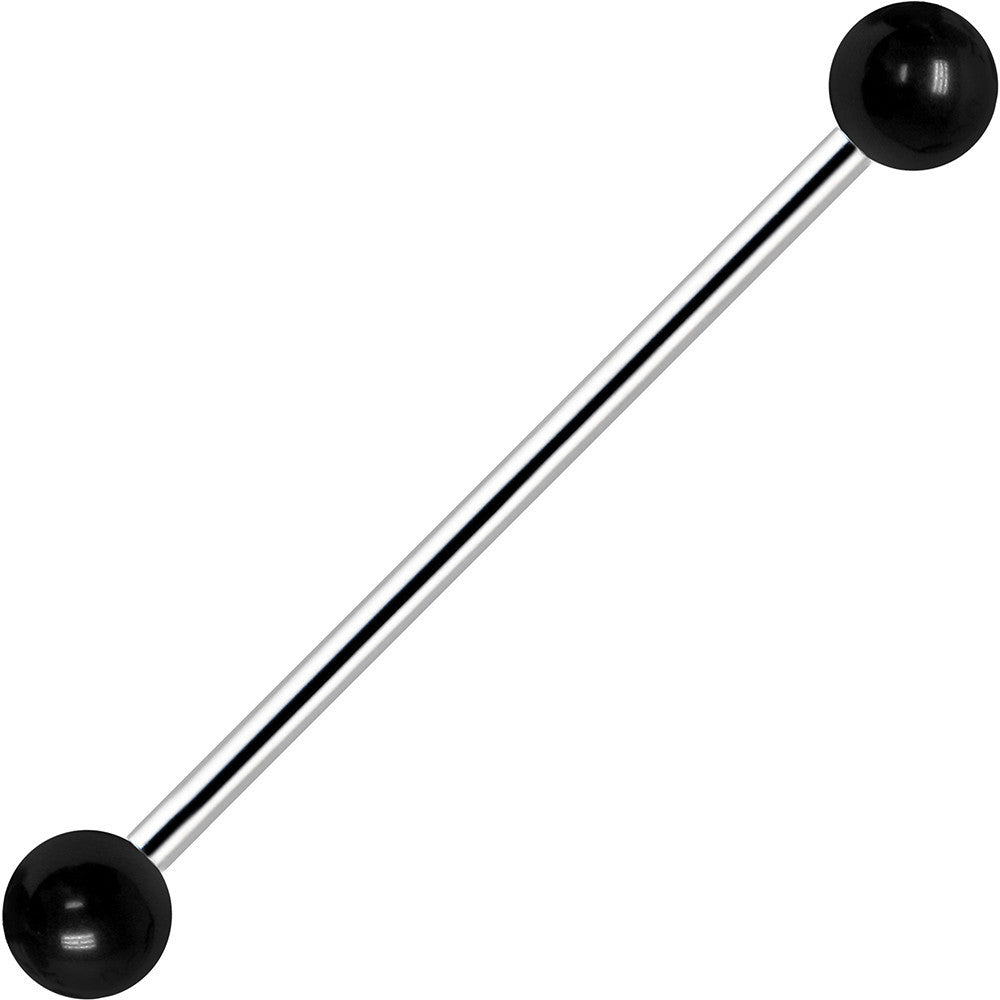 Black UV Acrylic Industrial Barbell 31mm