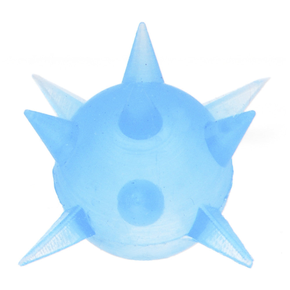 Light Blue Silicone Spikey Sphere Add On