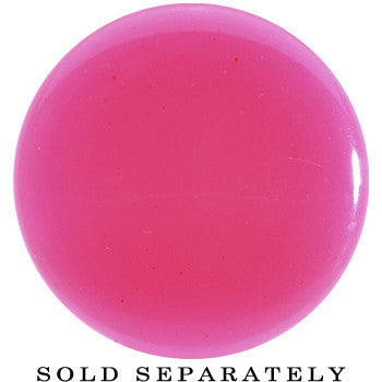 20mm Pink Neon Glitter Saddle Plug