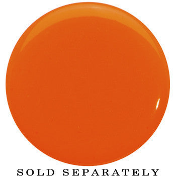 20mm Orange Neon Glitter Saddle Plug