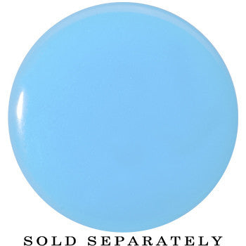 7/8 Blue Neon Glitter Saddle Plug