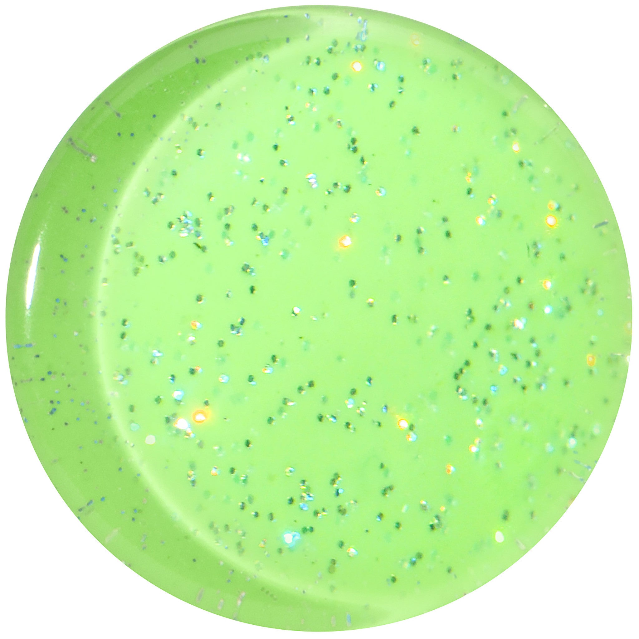 24mm Green Neon Glitter Saddle Plug