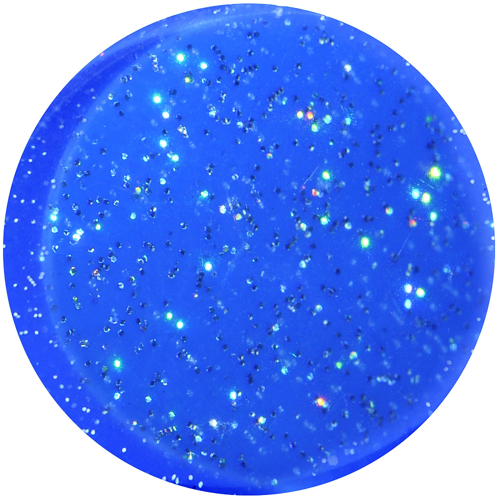 26mm Blue Neon Glitter Saddle Plug