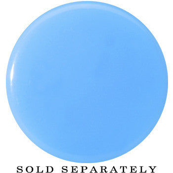 26mm Blue Neon Glitter Saddle Plug