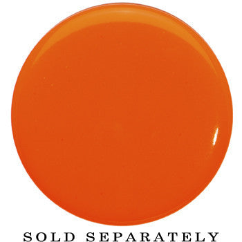 26mm Orange Neon Glitter Saddle Plug