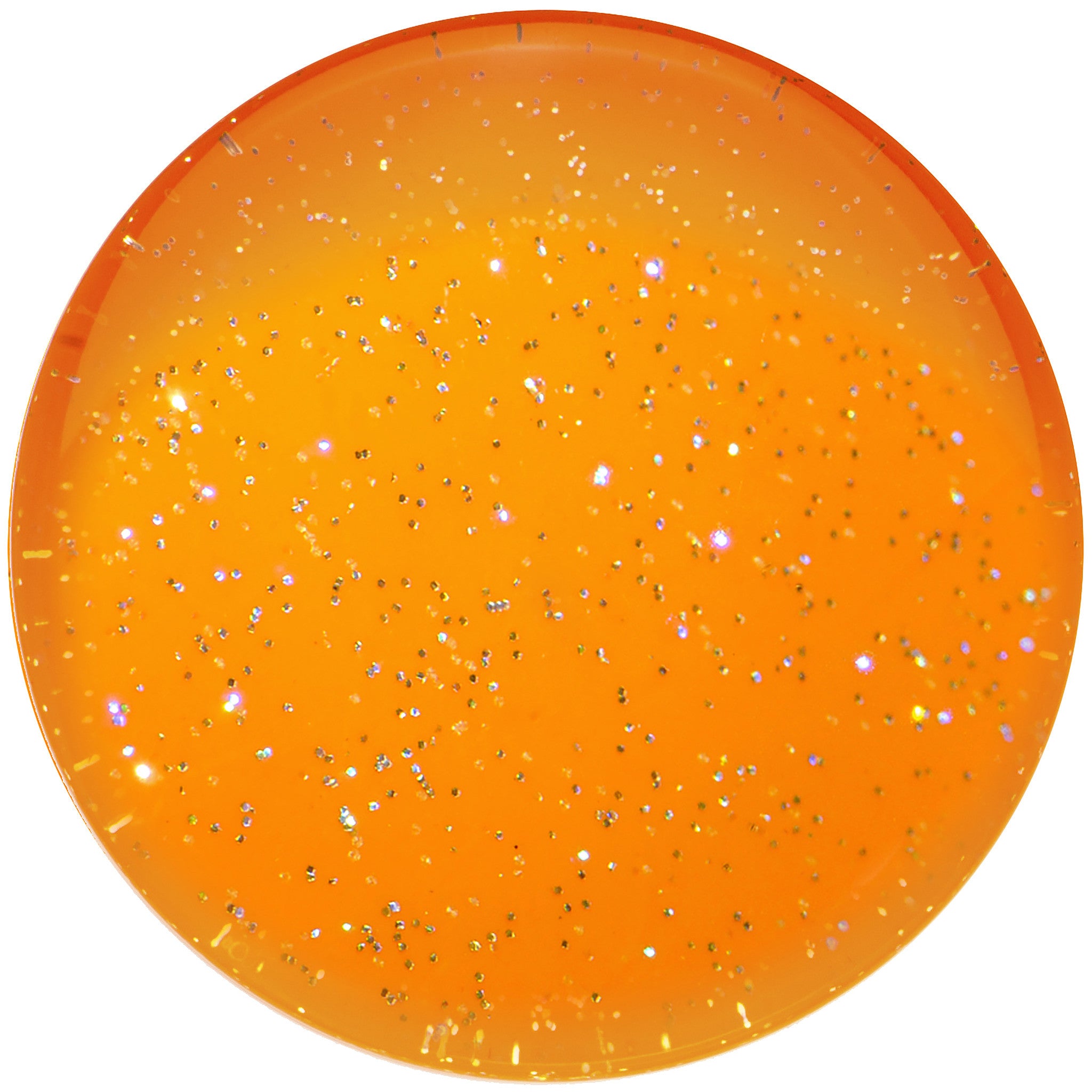 28mm Orange Neon Glitter Saddle Plug