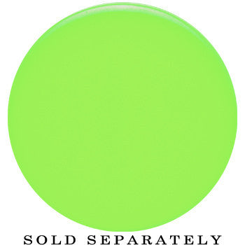 30mm Green Neon Glitter Saddle Plug