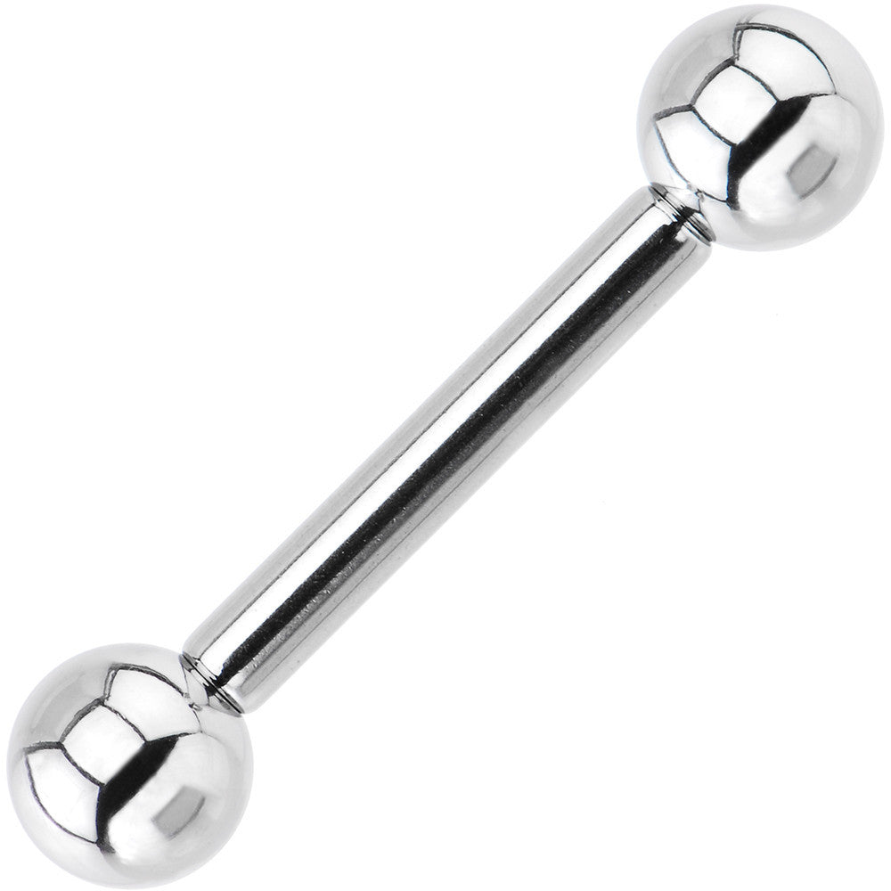 10G Straight Stainless Steel Barbell 5/8 6mm