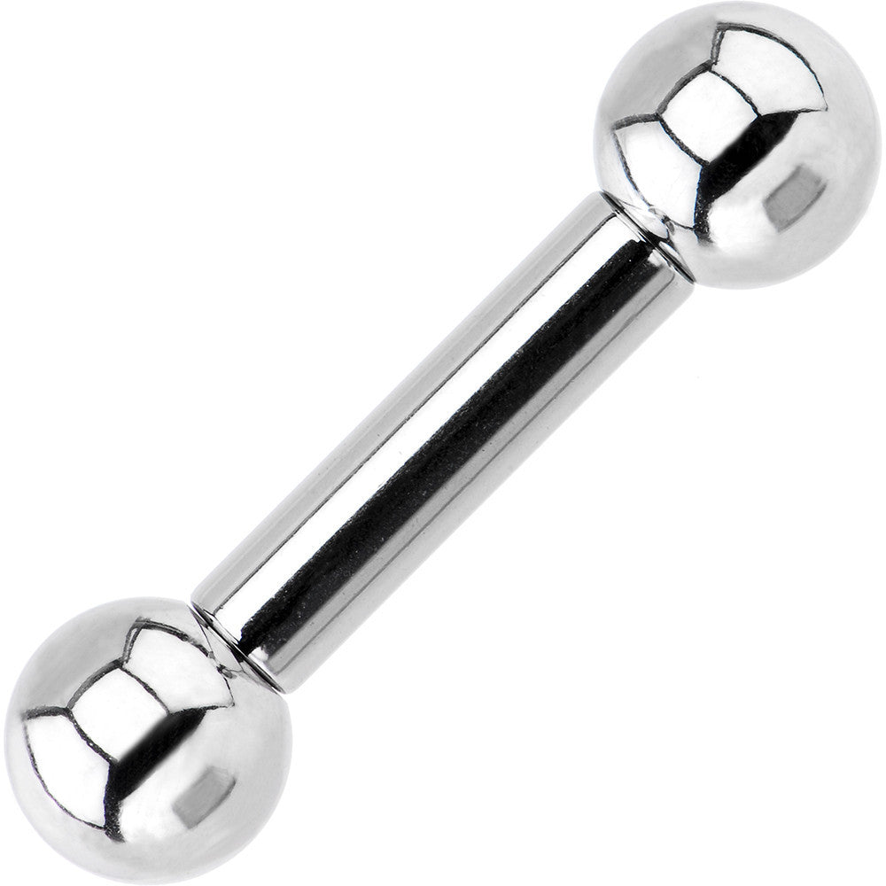 6 Gauge Straight Stainless Steel Barbell 5/8 8mm