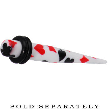 4G Acrylic Playing Card Symbol Taper