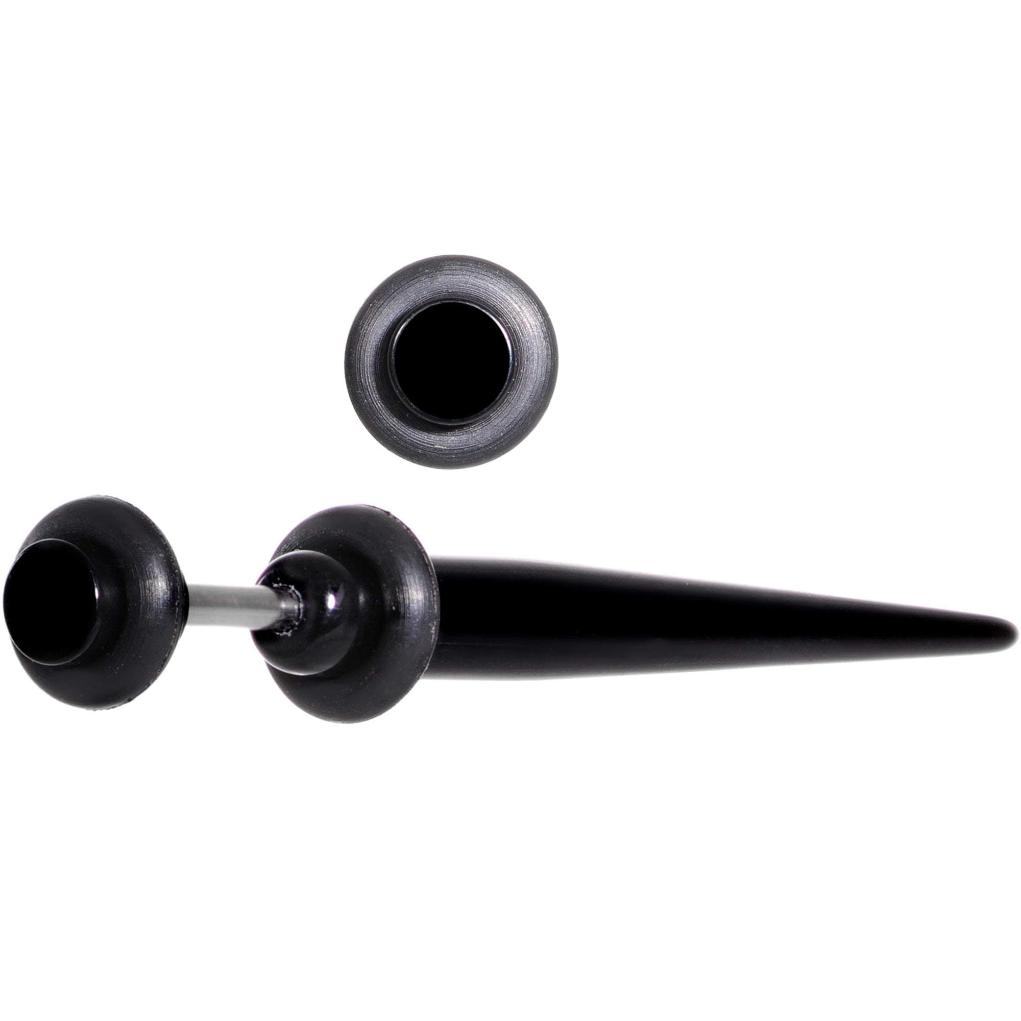 UV Black Acrylic Faux Taper Cheater Plug Set