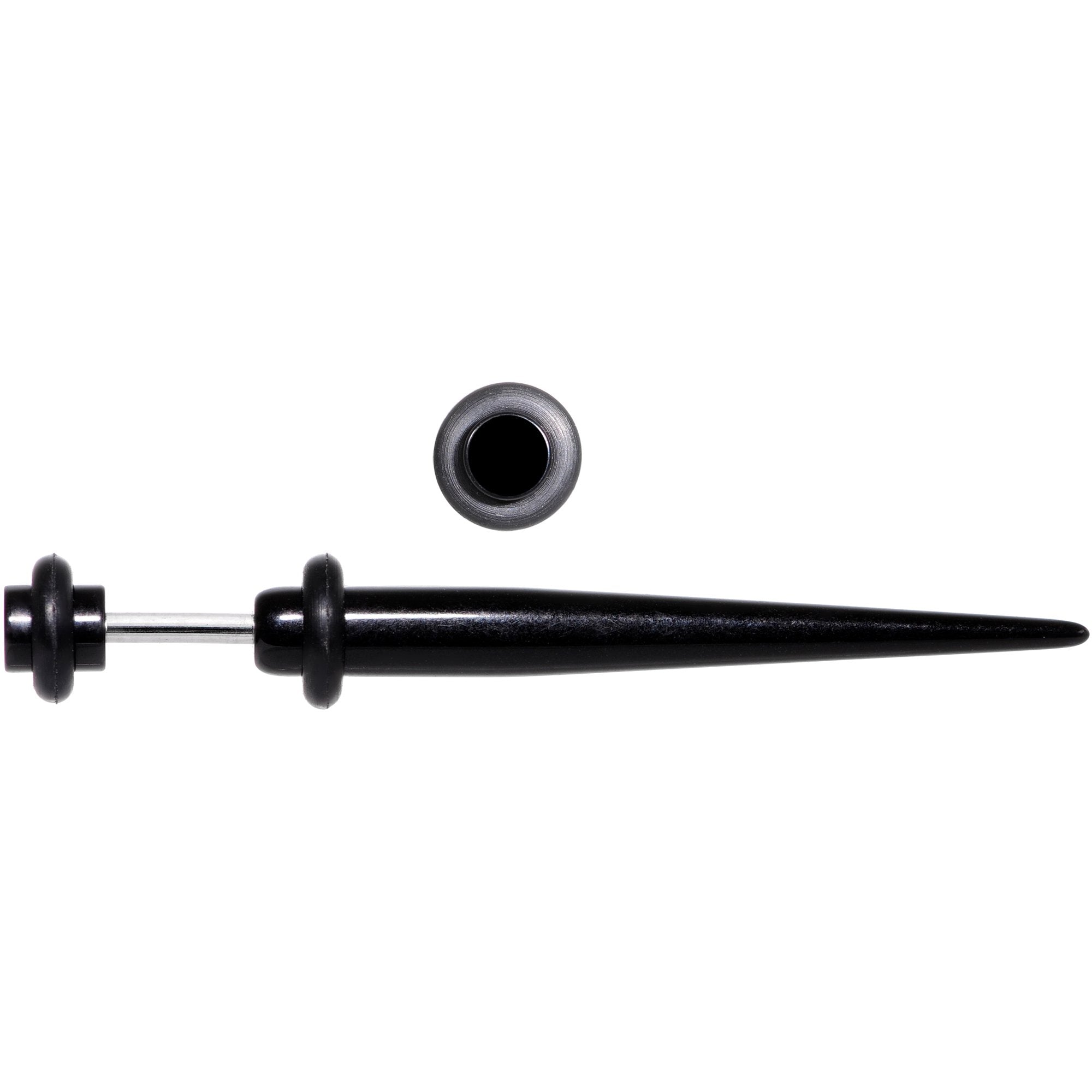 UV Black Acrylic Faux Taper Cheater Plug Set