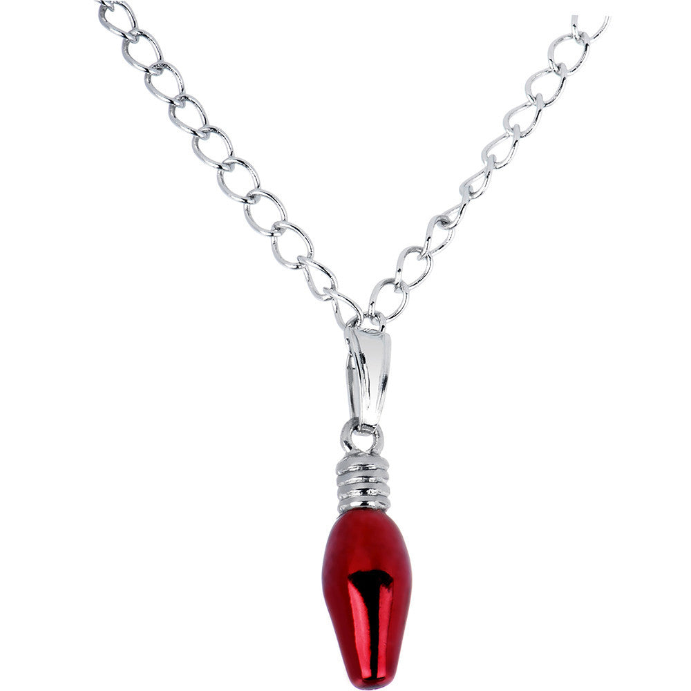 Red Chrismas Light Necklace