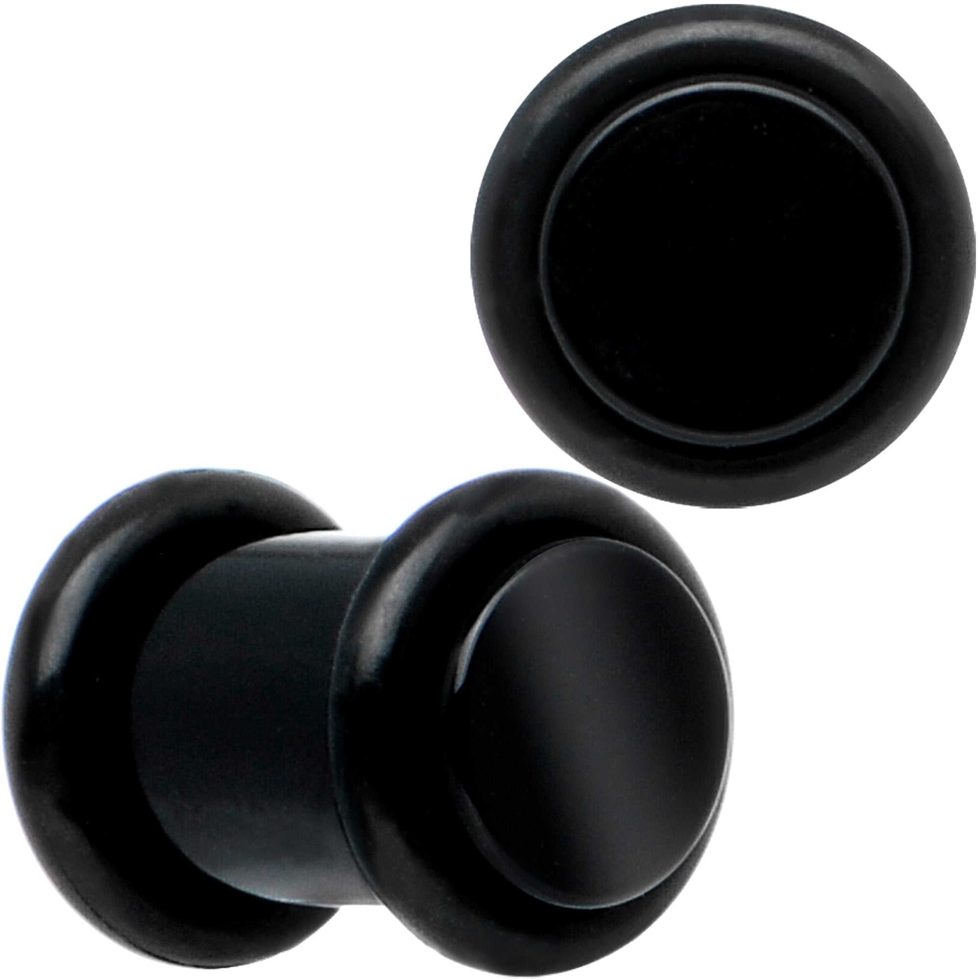 7mm Black Acrylic Plug Set