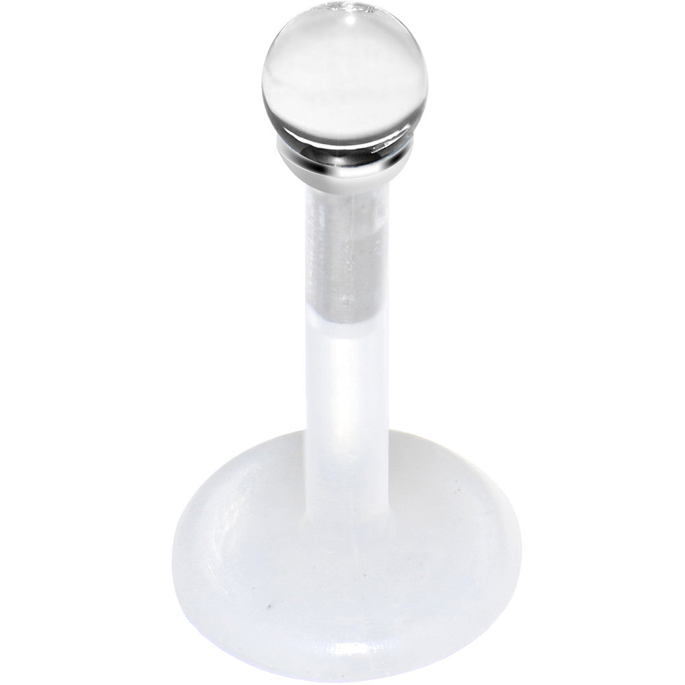 Semi-Precious Crystal Bioplast Push-In Labret Monroe